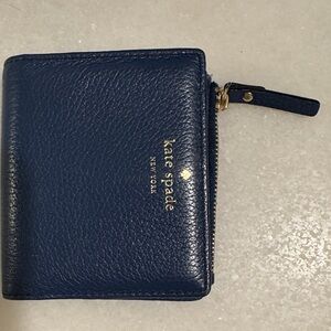 Kate Spade Blue Leather Small Wallet